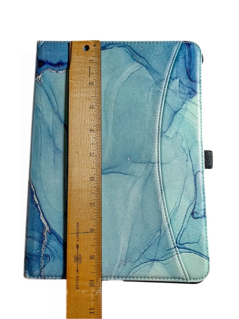 iPad Air 4th Gen 10.9” Blue Marble Folio Case Multi Angle Stand Cover